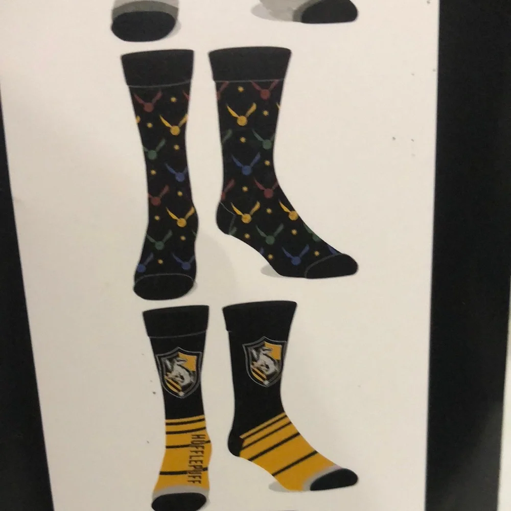 Harry Potter Crest Crew Socks - Multi House Colors